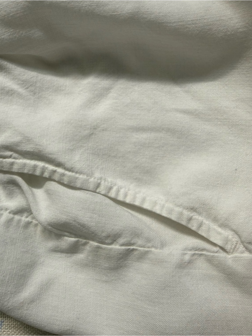 cloth & stone White High-Waist Ruffle Trim Shorts - Picture 5 of 5